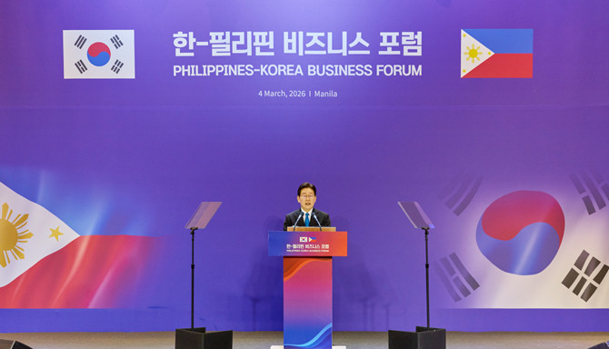 마르코스 필리핀 대통령은 "올해 한-필리핀 비즈니스 포럼을 통해서 양국은 투자자 신뢰를 더욱 공고히 하고 국민에게 더 많은 기회를 제공하며 경제 성장의 성과가 함께 공유되는 방향으로 정책을 추진해 나가고자 한다"고 했다. ⓒ 청와대