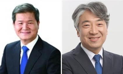 최형욱 전 부산 동구청장(좌), 최택용 부산 기장지역위원장(우) ⓒ프라임경제
