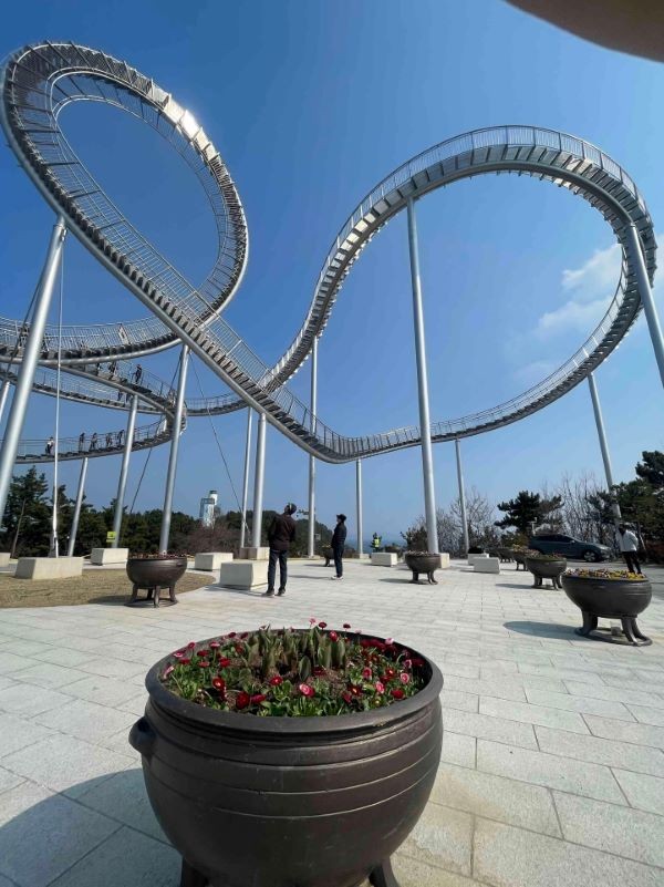 포항시가 스페이스워크 일원에 봄맞이 다양한 봄꽃을 식재했다. ⓒ 포항시