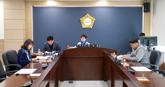 당진시의회 제126회 임시회 폐회중 의회운영위원회 모습. ⓒ 의회사무국