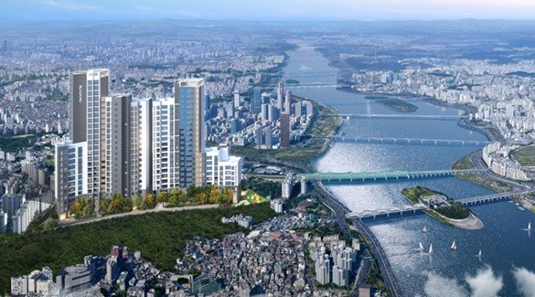 동작구 극동강변아파트 재건축 조감도. Ⓒ 극동건설