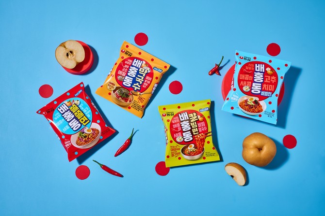 농심 배홍동 시리즈 제품 4종 이미지. ⓒ 농심