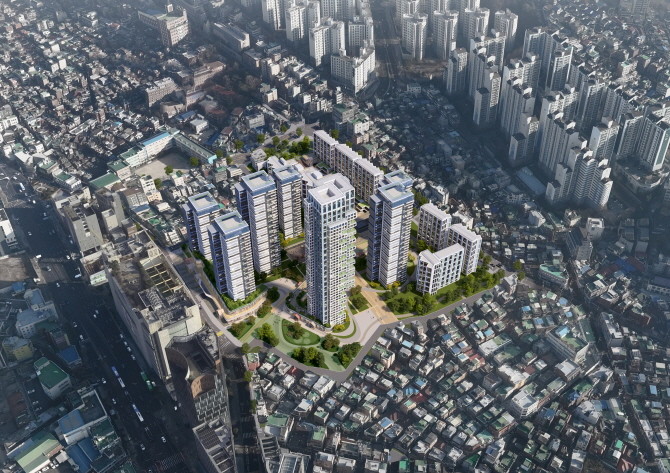 서울시 강북 미아동 일대 '주택정비형 재개발사업 신속통합기획' 조감도. Ⓒ 서울시