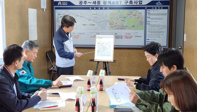 초광역건설환경위원회 현장 방문 모습. ⓒ 의회사무국