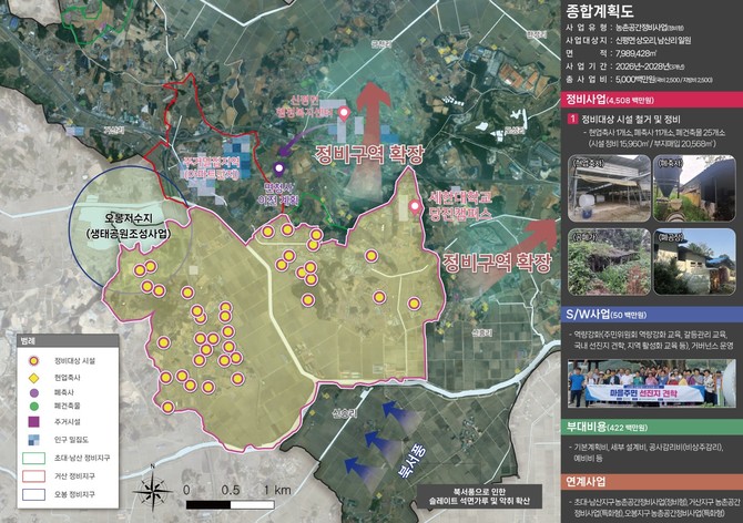 신평면 상오지구 농촌공간정비사업 계획도(안). ⓒ 당진시