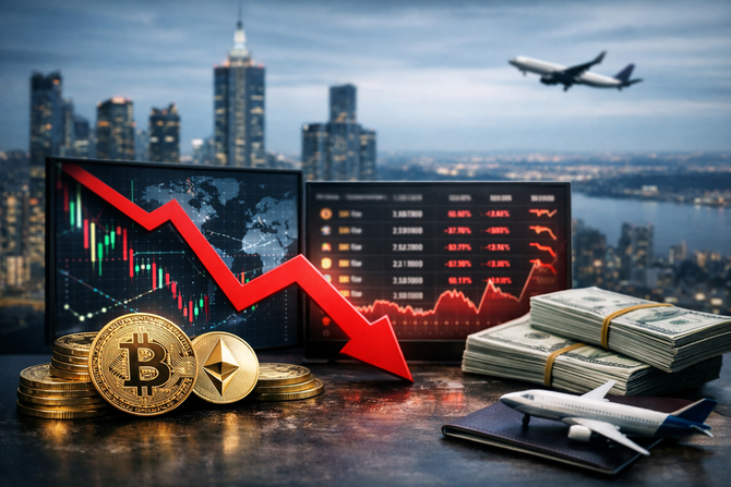 지난해 말 기준 국내 가상자산 시가총액은 87조2000억원으로 같은해 6월 말(95조1000억원) 대비 8% 감소했다. ⓒ 챗GPT 생성 이미지