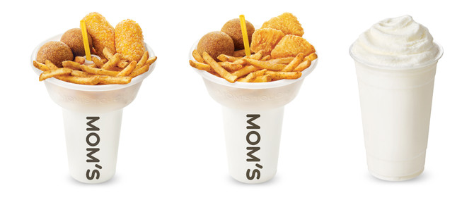 (왼쪽부터) 치즈스낵업, 트리플스낵업, 밀크스파쿨. ⓒ 맘스터치