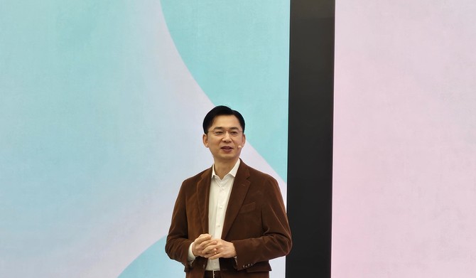 임성택 삼성전자 한국총괄(부사장)이 26일 삼성전자 플래그십 스토어 삼성 강남에서 열린 '비스포크 AI 콤보' 세탁건조기 출시 행사에서 발표하고 있다. = 박지혜 기자