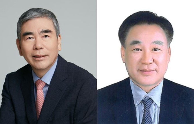 (왼)이관순 대표이사, (오)차봉권 대표이사. © 명인제약