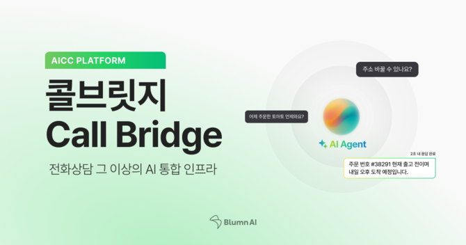 블룸에이아이는 새로운 AICC 시스템 '콜브릿지'를 선보였다. ⓒ 블룸에이아이