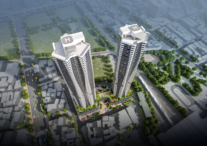 (가칭)의정부지역주택조합 '주상복합 신축 사업' 기존 616세대 설계 조감도. Ⓒ (가칭)의정부지역주택조합