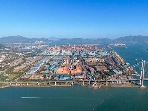 드론으로 찍은 광양제철소 전경. ⓒ 광양제철소