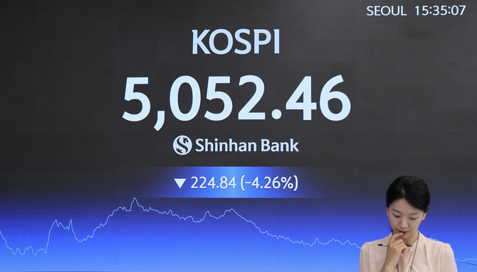 31일 코스피와 코스닥은 각각 5052.46, 1052.39를 기록했다. ⓒ 신한은행