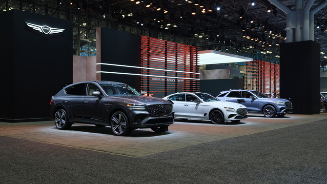 2026 뉴욕 국제 오토쇼 내 제네시스 부스 전경. ⓒ 제네시스 브랜드