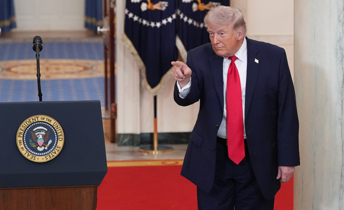 트럼프 대통령은 1일(현지시간) 이란 전쟁 개전 33일차인 이날 백악관에서 생방송 대국민 연설을 진행했다. ⓒ 연합뉴스