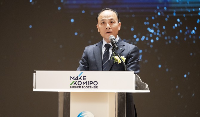 한국중부발전 이영조 사장이 창립 25주년 기념식에서 기념사를 하고 있다. ⓒ 중부발전