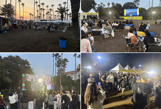 28일 전야제에서는 엠버서더인 유브이가 참석해 행사의 열기를 더했다. = 김경태 기자