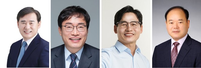 좌측부터 이정선, 장관호, 정성홍, 최대욱 예비후보. ⓒ선관위