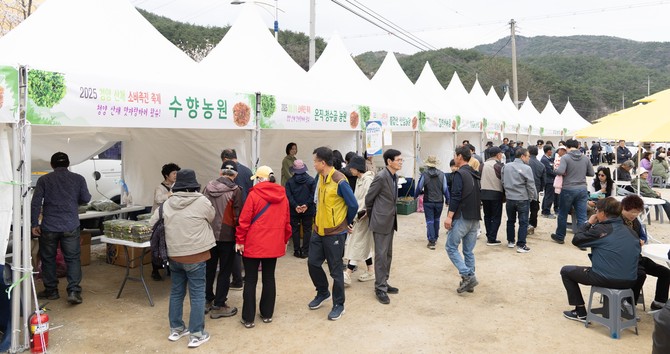 지난해 청양산채소비촉진 축제 모습. ⓒ 청양군