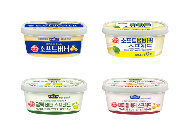 오뚜기 버터스프레드류 4종 시뮬컷. ⓒ 오뚜기