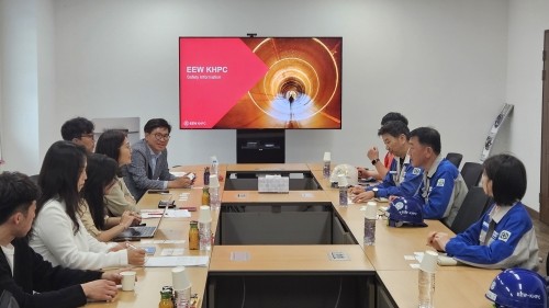 광양경자청은 코트라와 ㈜이이더블유케이에이치피시 기업을 방문해 현장 상담을 실시했다. ⓒ 광양경자청