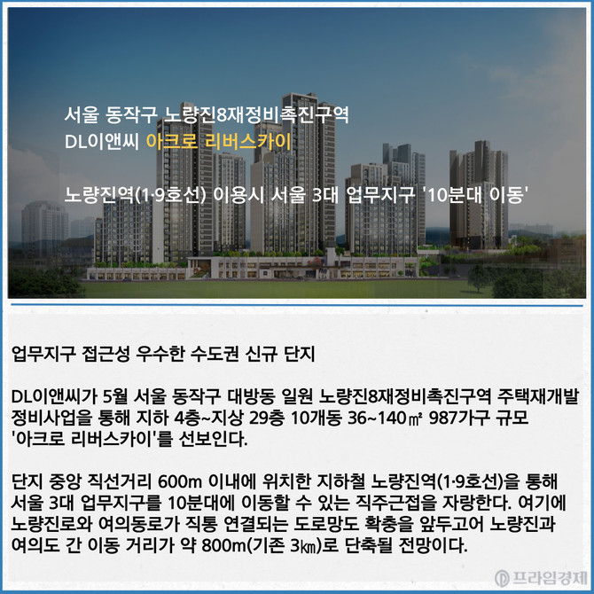 아크로 리버스카이 투시도. Ⓒ DL이앤씨