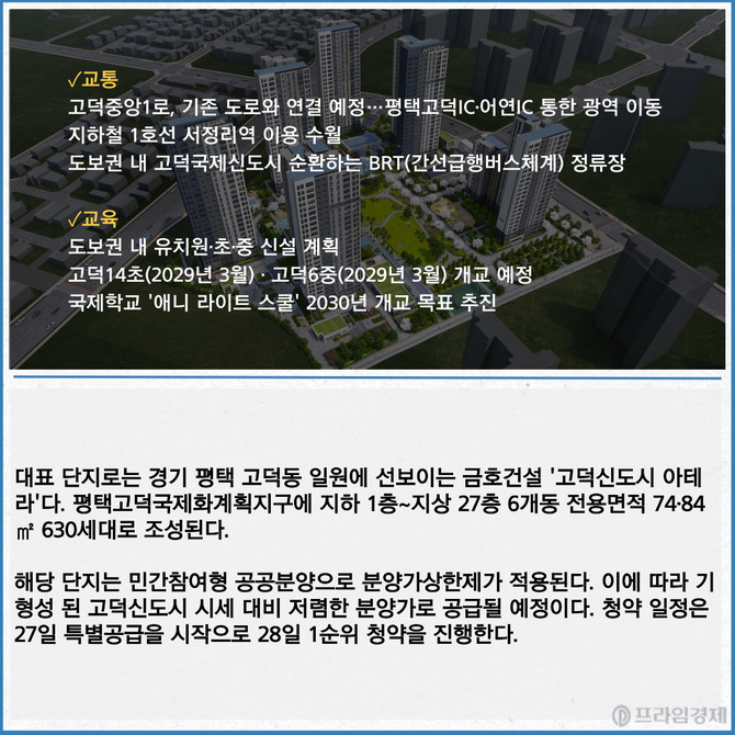 고덕신도시 아테라 조감도. Ⓒ 금호건설
