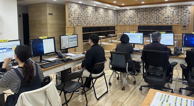 제65회 아산 성웅 이순신축제 현장상황실 운영 모습. ⓒ 아산시
