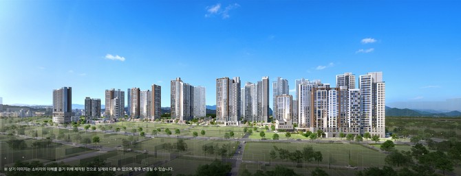구리역 하이니티 리버파크 투시도. Ⓒ DL이앤씨