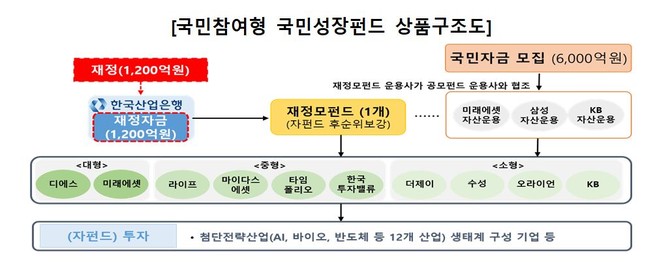 국민참여형 국민성장펀드 상품구조도. ⓒ 금융위원회