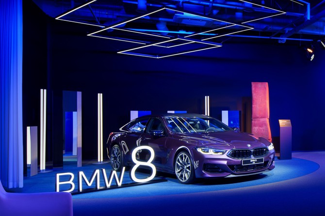 행사 현장에는 BMW 럭셔리 순수 전기 세단 i7과 M850i xDrive 그란쿠페 등 브랜드 플래그십 모델들이 전시돼 있다. ⓒ BMW 코리아