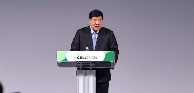 서정진 셀트리온 회장이 지난 3월 인천 송도 컨벤시아에서 열린 셀트리온 정기 주주총회에서 발언하고 있다. © 셀트리온
