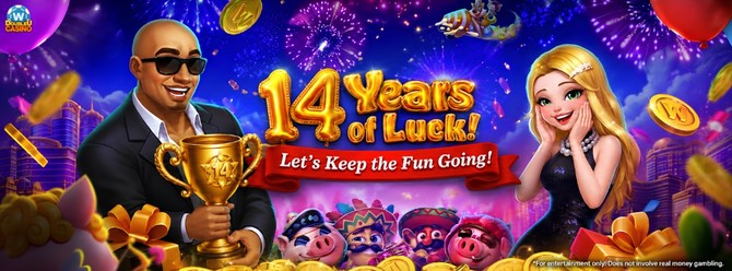 더블유게임즈가 '더블유카지노' 14주년을 기념해 이벤트를 진행한다. ⓒ 더블유게임즈