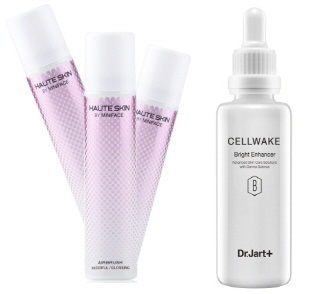  오뜨 스킨 에어브러시 BB크림(사진 좌) CELLWAKE Bright Enhancer(사진 우). ⓒ 각사