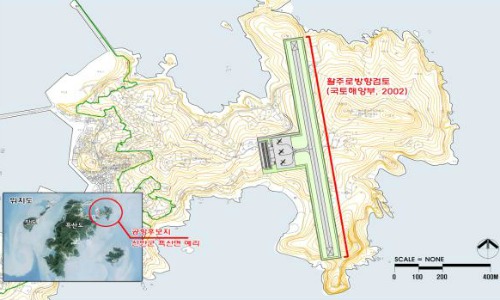  국토교통부 활주로 설계안. =전남도 제공.
