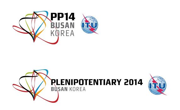  '2014 ITU 전권회의'의 공식 로고. ⓒ 미래부