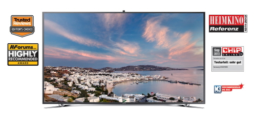  유럽의 주요 매체로부터 호평을 받은 삼성전자 UHD TV 'F9000'시리즈. ⓒ 삼성전자
