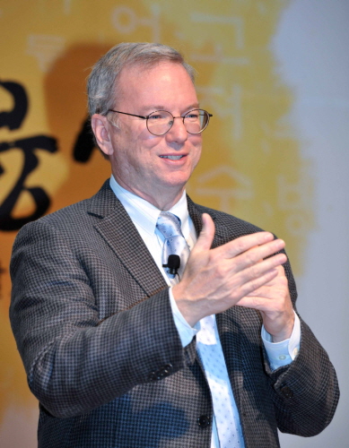  에릭 슈미트 구글 회장은 문체부와 함께 세계 속 한국문화 융성 의지를 피력했다. ⓒ 구글코리아