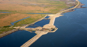  최근 무재해 2배 달성을 기록한 새만금방수제 동진3공구 공사현장. ⓒ SK건설