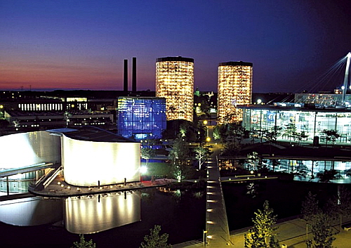  독일 폭스바겐 아우토스타트의 중심 아우토 튀르메. ⓒ 블로그 캡처