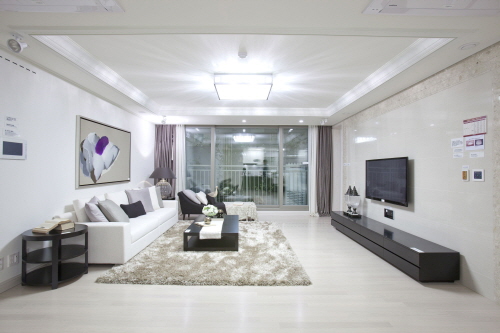 퇴계원 힐스테이트 거실. ⓒ 현대건설