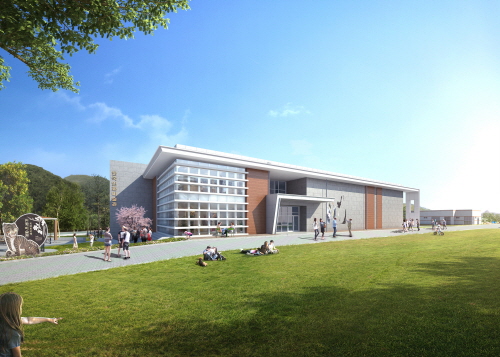 강진군 대구면 청자촌 일대에 들어설 예정인 한국민화미술관 조감도.ⓒ강진군