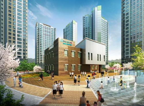  남양산역 반도유보라 5차 별동학습관 조감도. ⓒ 반도건설