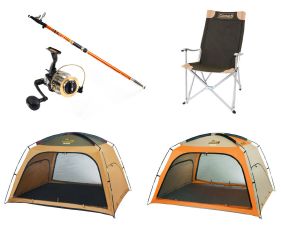  G마켓이 반값캠핑관을 오픈하고 텐트&middot;낚시용품을 50% 할인된 가격에 선보인다. ⓒ G마켓