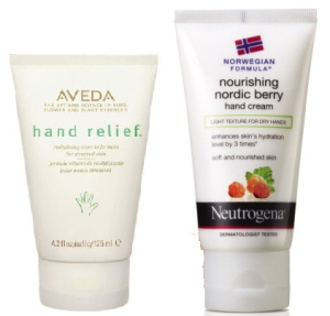  아베다 핸드 릴리프(좌), 뉴트로지나 너리싱 노르딕 베리 핸드크림(우). ⓒ 각사