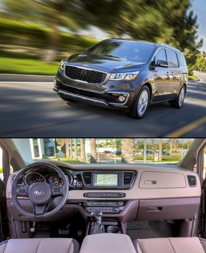  기아차가 공개한 카니발 후속(YP 프로젝트명) 모델의 외관 및 내부 사진. ⓒ 기아자동차