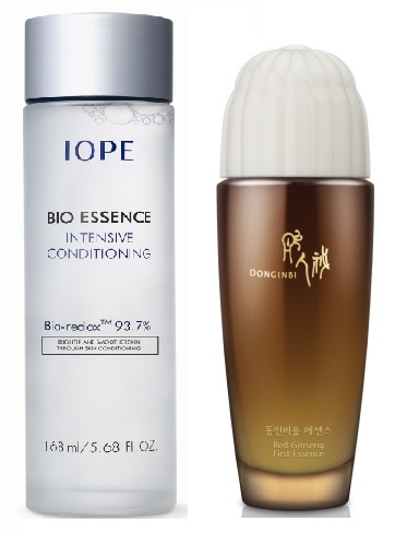  아이오페 바이오 에센스(사진 왼쪽), 동인비 동인비율 에센스(사진 오른쪽). ⓒ 각사