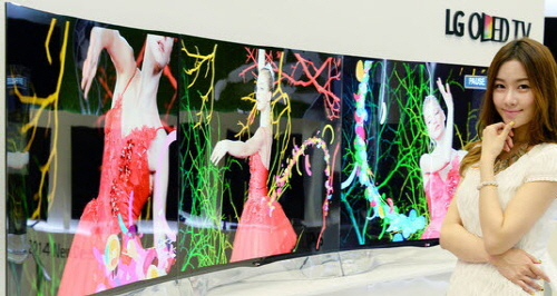  LG전자가 내놓은 곡면 OLED TV. © LG전자