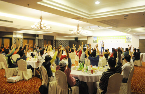  이번 골프대회에서는 개그만 오승환씨가 진행을 맡아 더욱 즐거운 분위기 속에서 골프를 즐길 수 있도록 했다. ⓒ 프라임경제