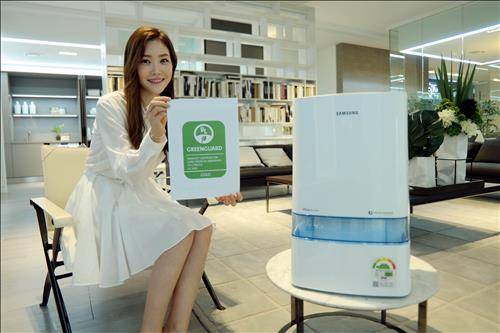 미국 친환경 인증인 '그린가드(GREENGUARD) 골드인증'을 받은 삼성 인버터제습기 ⓒ 삼성전자